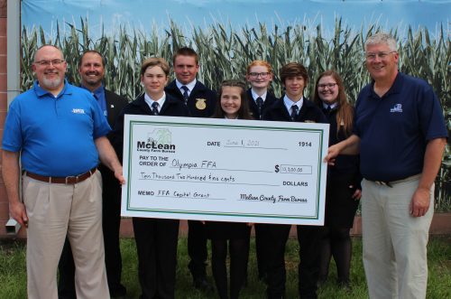Olympia FFA receives a $10,200 grant to upgrade their school greenhouse.