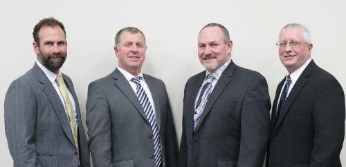2023 MCFB Officers: Arin Rader, Treasurer; Darren Davis, Vice President; J.C. Zimmerman, Secretary; Brian Dirks, President